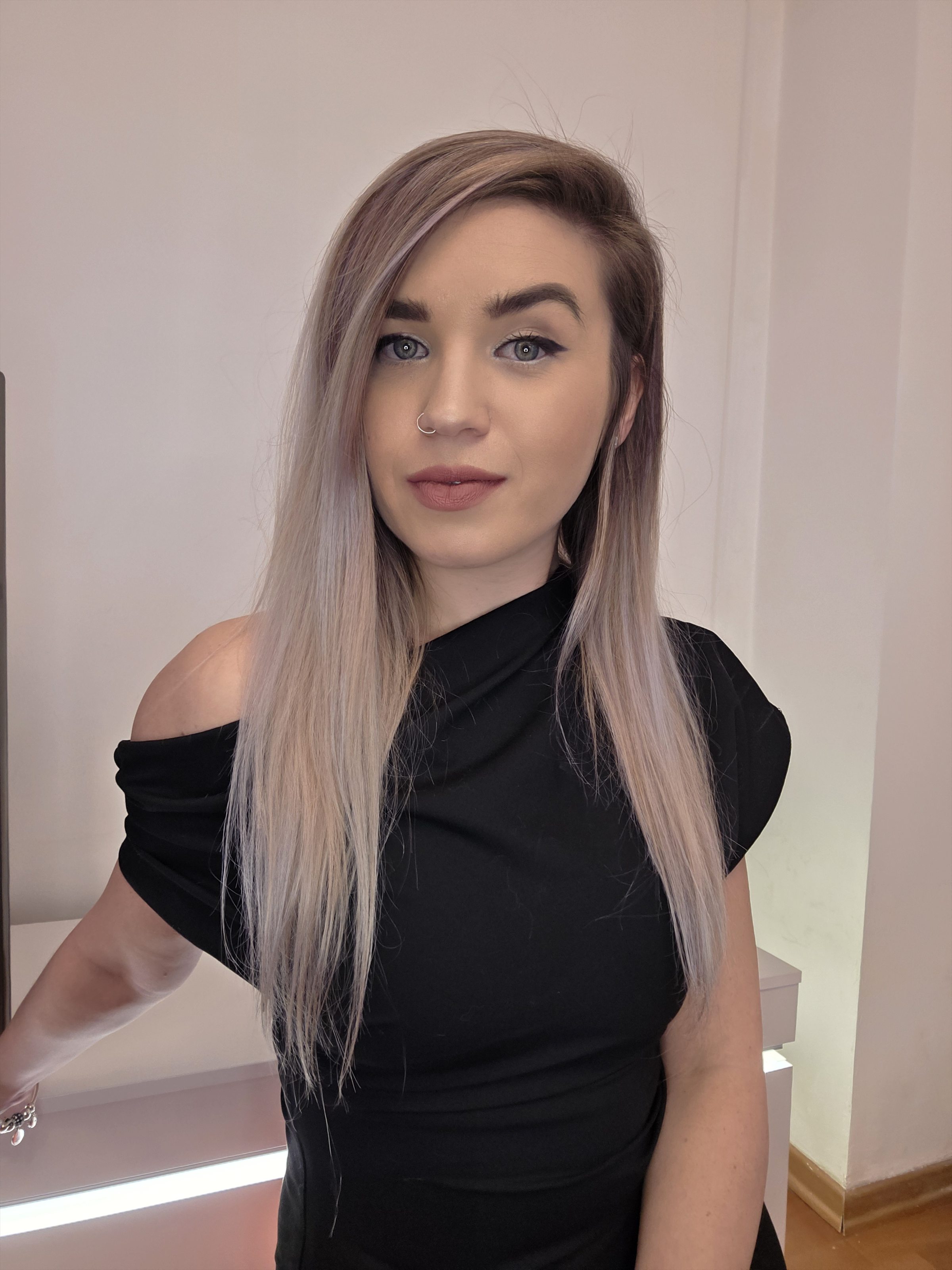 Portrait of Mariya Sha in black